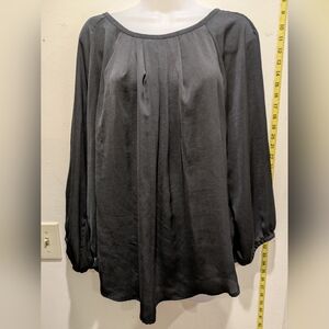 LOFT Charcoal Gray Women's Blouse Size Xl